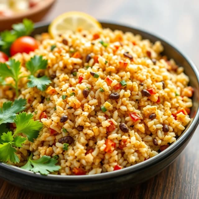 Brown Rice and Quinoa Pilaf
