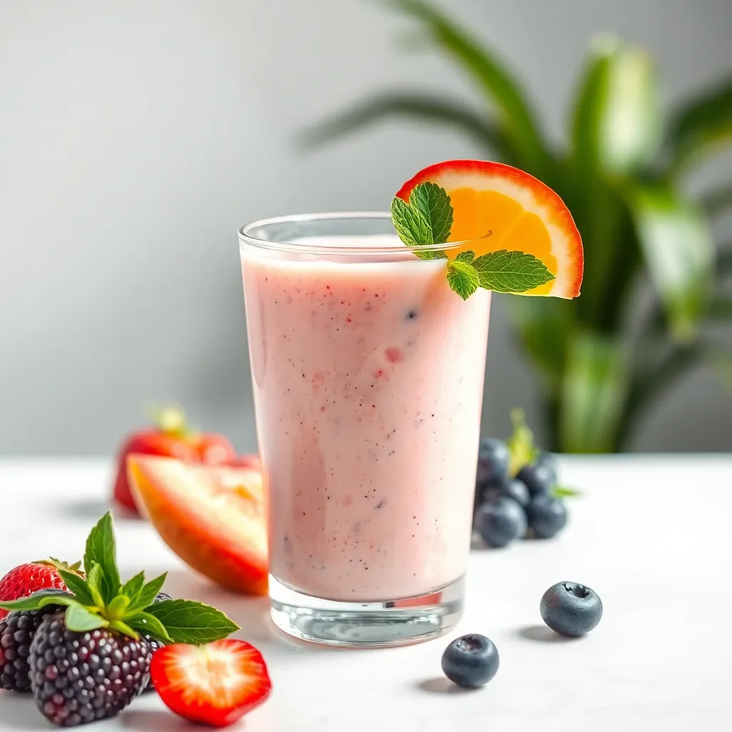 Tropical Fruit Yogurt Smoothie